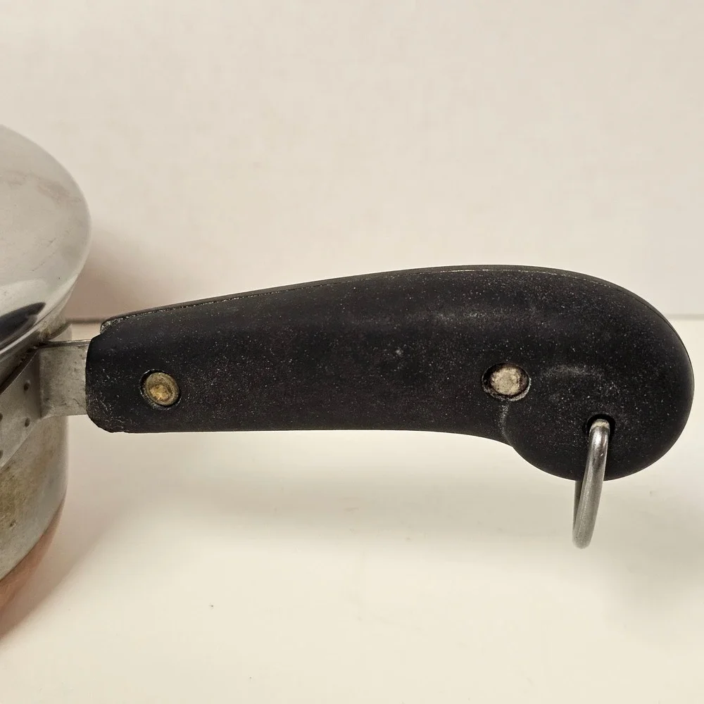 Revere Ware Pre 1968 3/4 Qt‎ Saucepan Copper Clad Bottom Stainless Steel Pot Lid